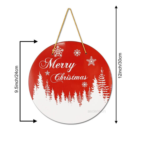 Merry Christmas Wooden Hanging Sign Funny Wreaths For Home