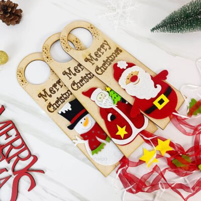 Christmas Door Hanger Holiday doorknob Decorations on Christmas