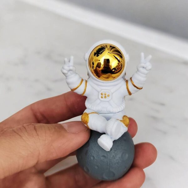 Cute Outer Space Astronaut Figurine for Car Dashboard