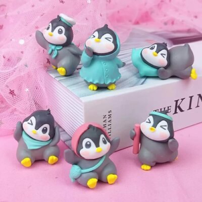Set of 6 Pieces Cute Miniature Penguin