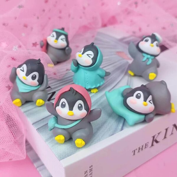 Set of 6 Pieces Cute Miniature Penguin