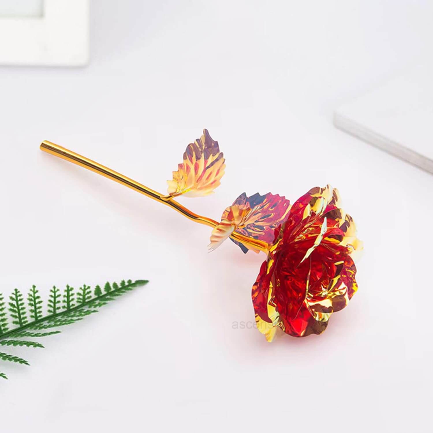 Plastic Colorful Rose for Valentine Day Gift Artificial Flower Valentine Gifts for Girlfriend Boyfriend