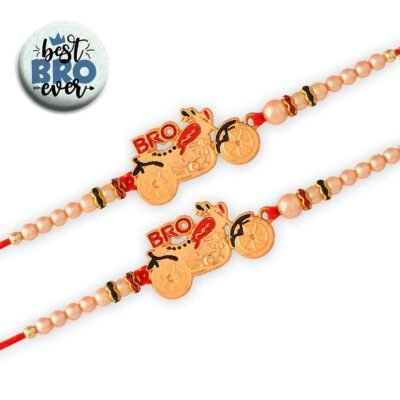 Ascension Bike bro car Bro Kids Rakhi for Small Brother Kids Raksha Bandhan Gift Band Moli Bracelet