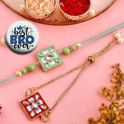 Combo Set Raksha Bandhan Traditional Rakhi Bracelet Set