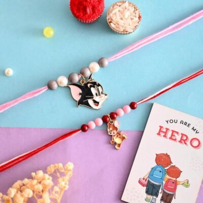 Set of 2 Kids Rakhi for Girls Boys Raksha Bandhan Bhaiya Rakhi Set Kids