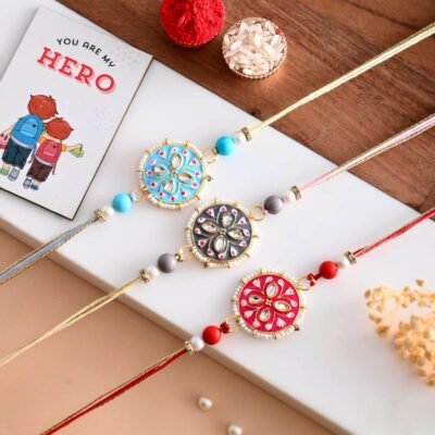 Combo for Brother Bhaiya Bhabhi Rakhis for Brother Raksha Bandhan Gift