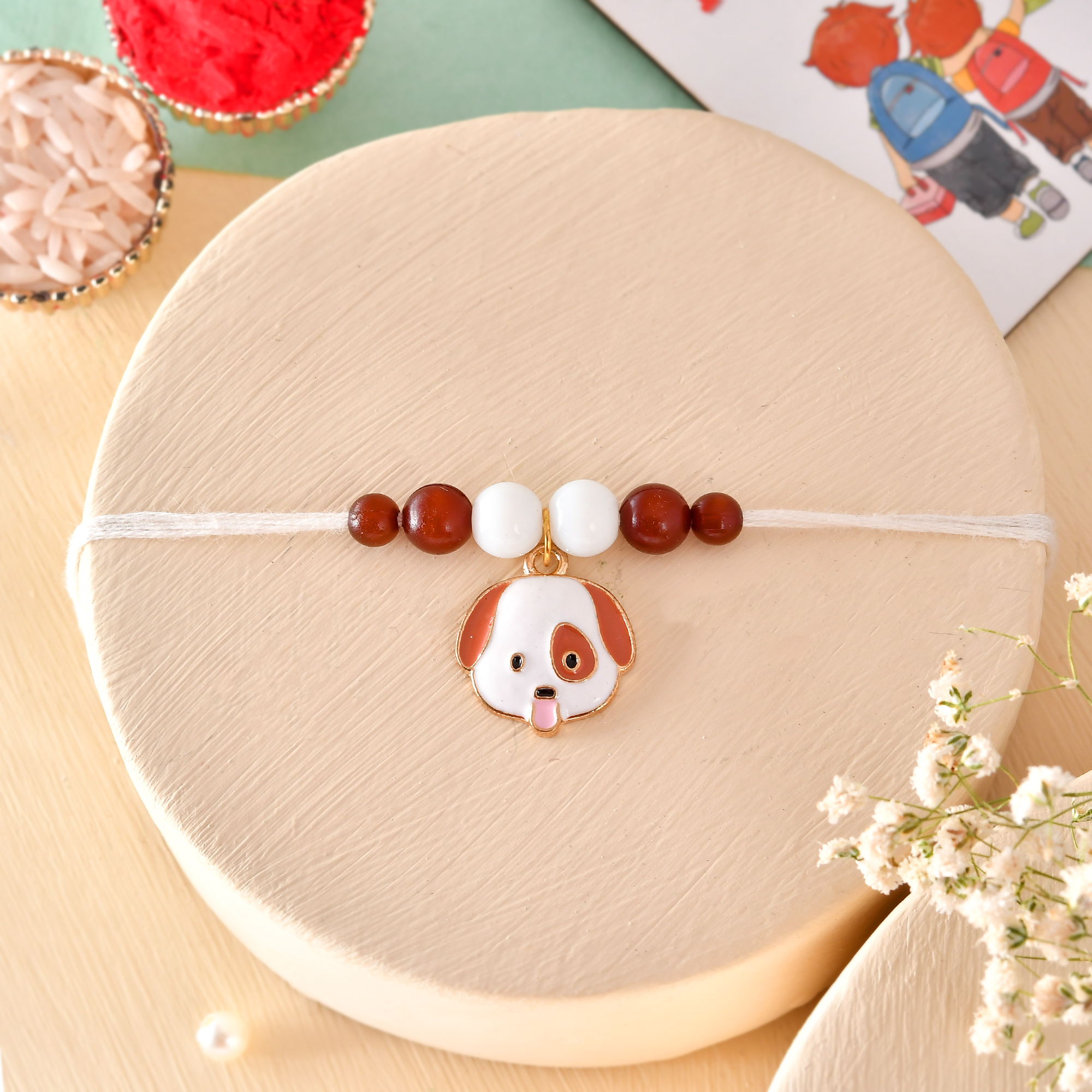 ascension Rakhi For Childrens Rakhi for Brother, Bhai Raksha Bandhan Cute Cartoon Kids Rakhi for Girls & Boys with You are My Hero Fridge Magnet Gift & Roli Tilak