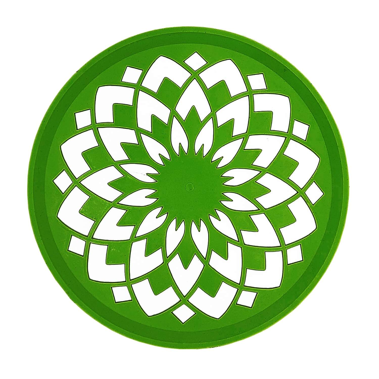 Asecnsion 12 Assorted Design Circle Rangoli Making Stencils Multi Design Colorful Rangoli Making Stancils Rangoli Stencils Set for Diwali Decoration Round Multi - Image 3