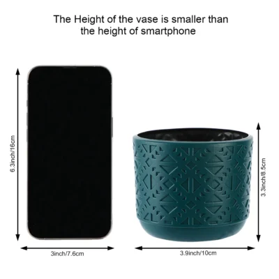 Plastic Set of 3 Flower Pot for Home Office Living Room Bedroom Decoration