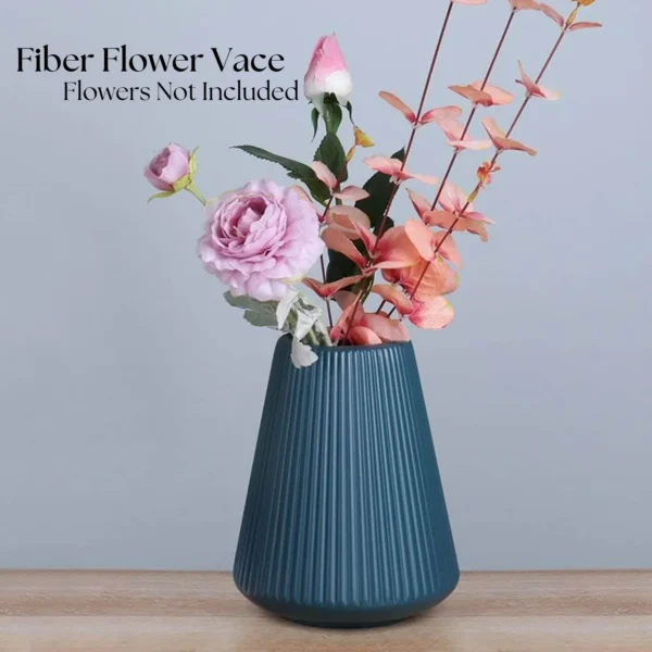 Ascension Plastic Flower Vase, Pampas Grass Vase for Flower, Plants, Home, Office,Living Room D?cor Best For Gifting Unbreakable Flower Vase/Flower Holder for Table Decoration (8 Inch Blue) - Image 7