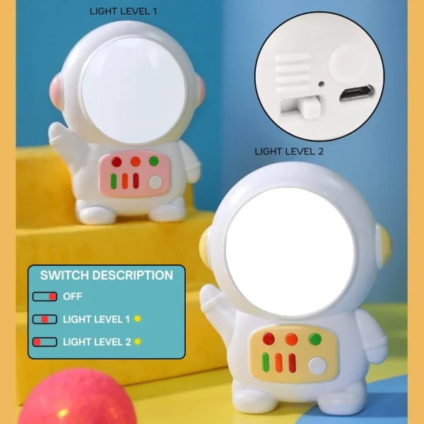 Astronaut Rechargeable Lamp