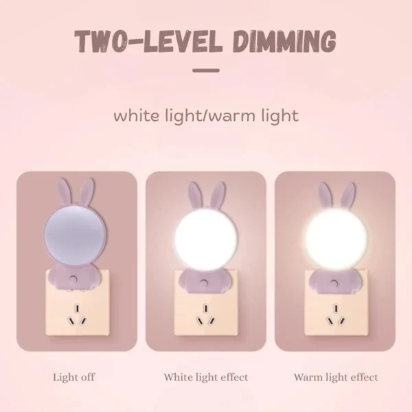 Cartoon Rabbit LED Plug Lamp