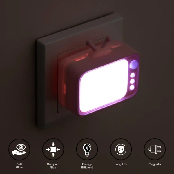 TV Shape LED Plug-in Night Light