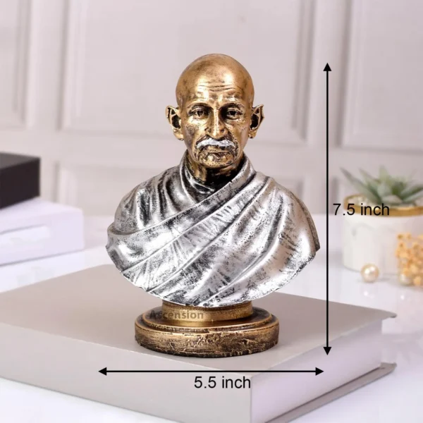 1. Mahatma Gandhi Idol Silver Statue