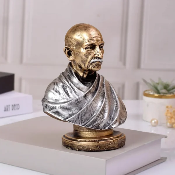 1. Mahatma Gandhi Idol Silver Statue