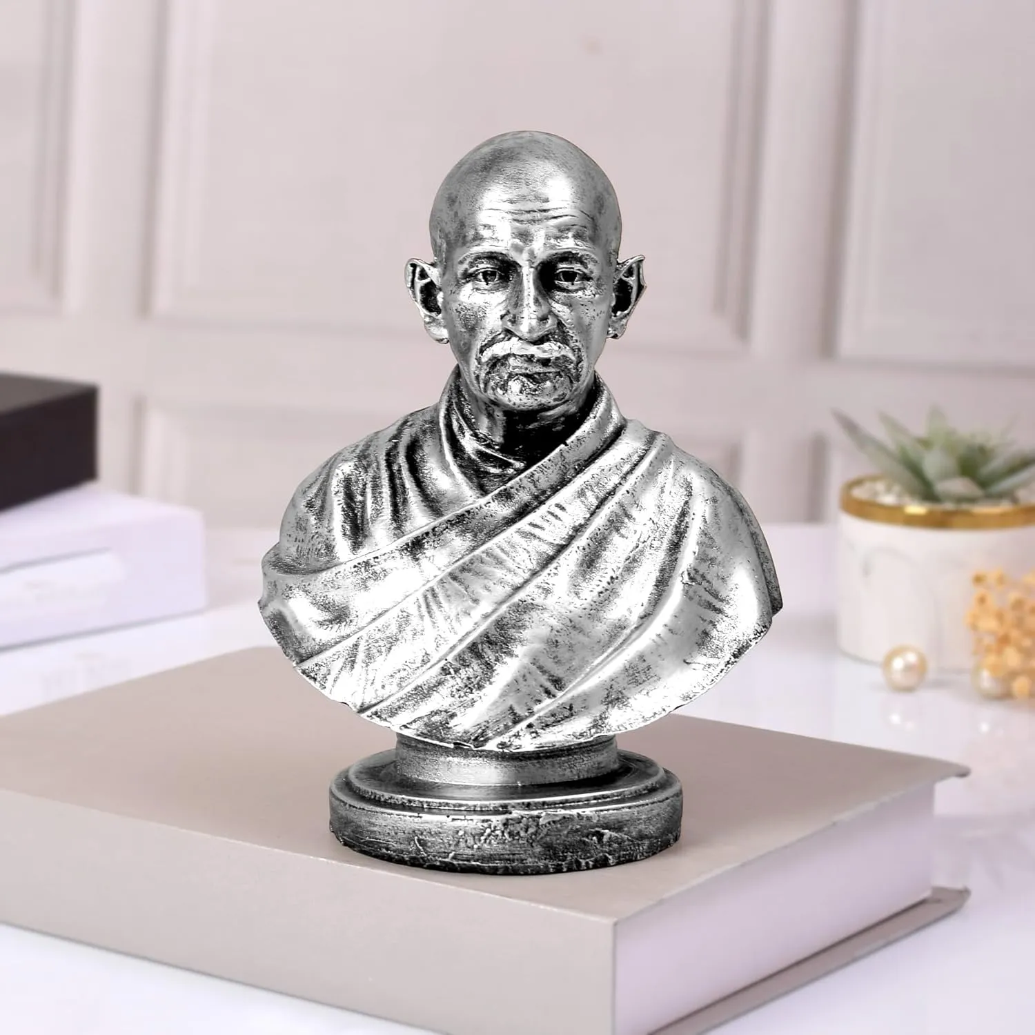 Mahatma Gandhi Idol Full Silver