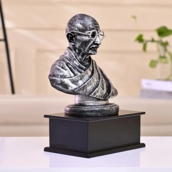 Mahatma Gandhi Idol Silver Showpiece
