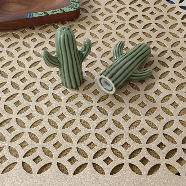 Ceramic Cactus Salt & Pepper Set