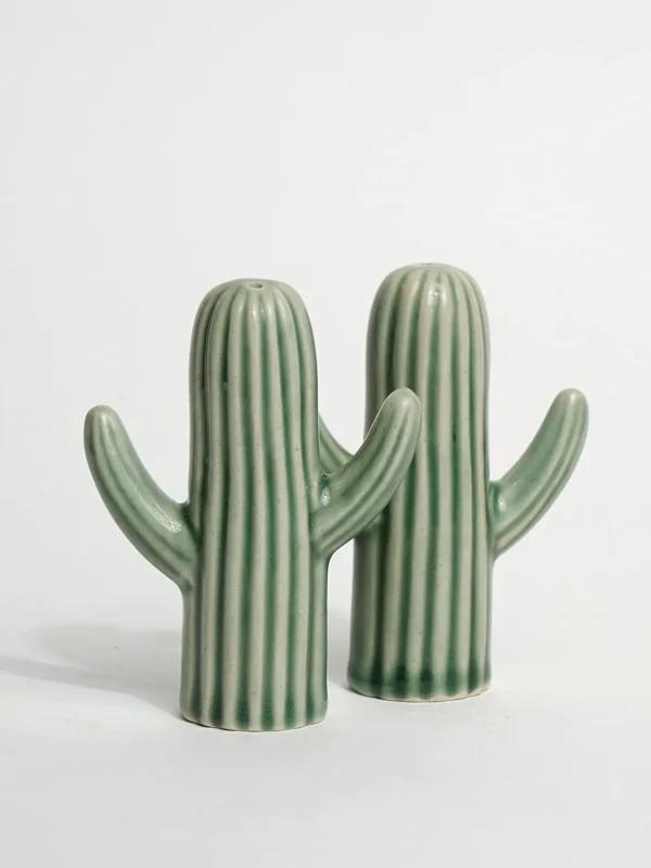 Ceramic Cactus Salt & Pepper Set