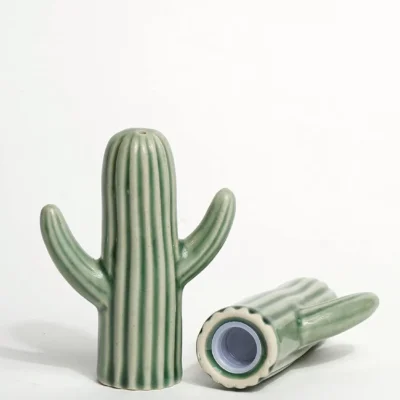 Ceramic Cactus Salt & Pepper Set