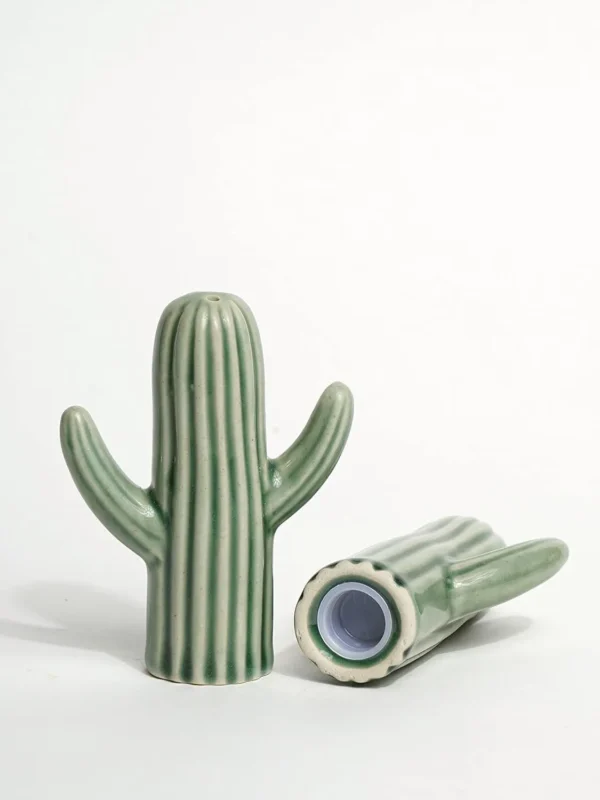 Ceramic Cactus Salt & Pepper Set