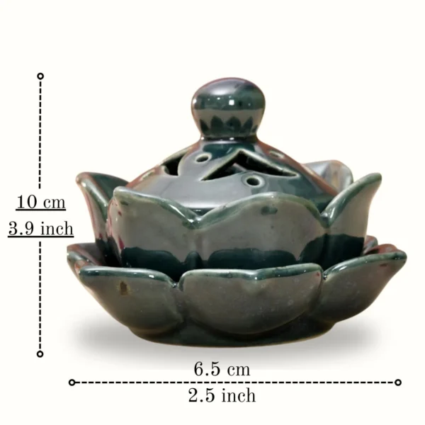 Lotus Flower Ceramic Incense Holder