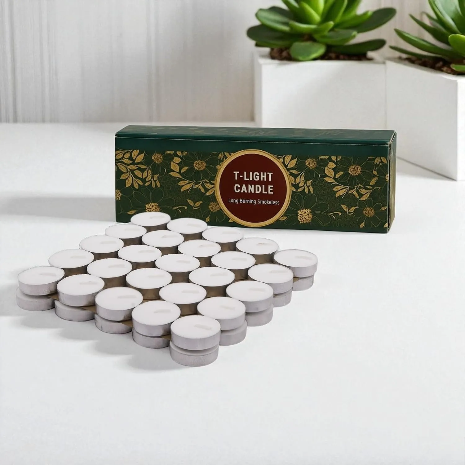 2-Hour Tealight Candles Pack of 50