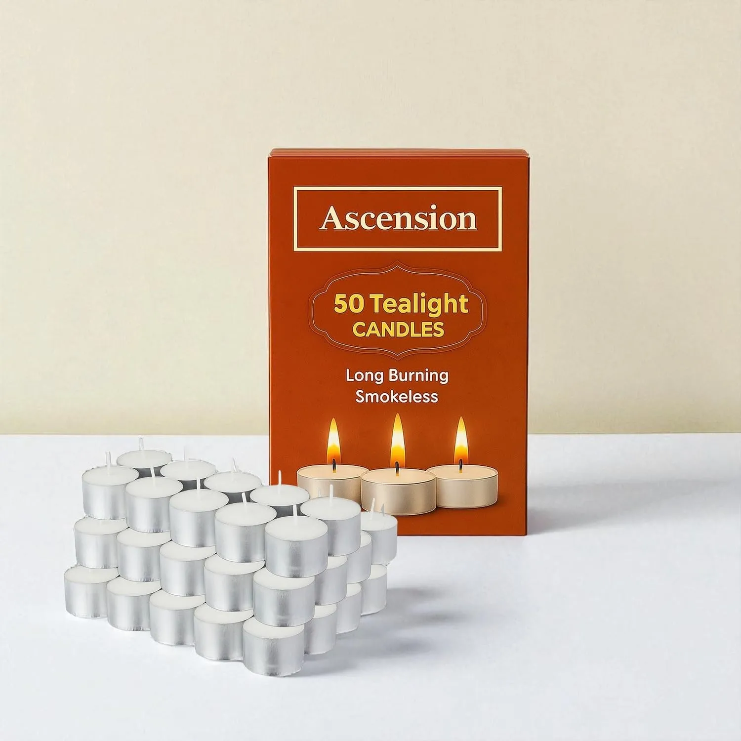 7-Hour Tealight Candles Pack of 50