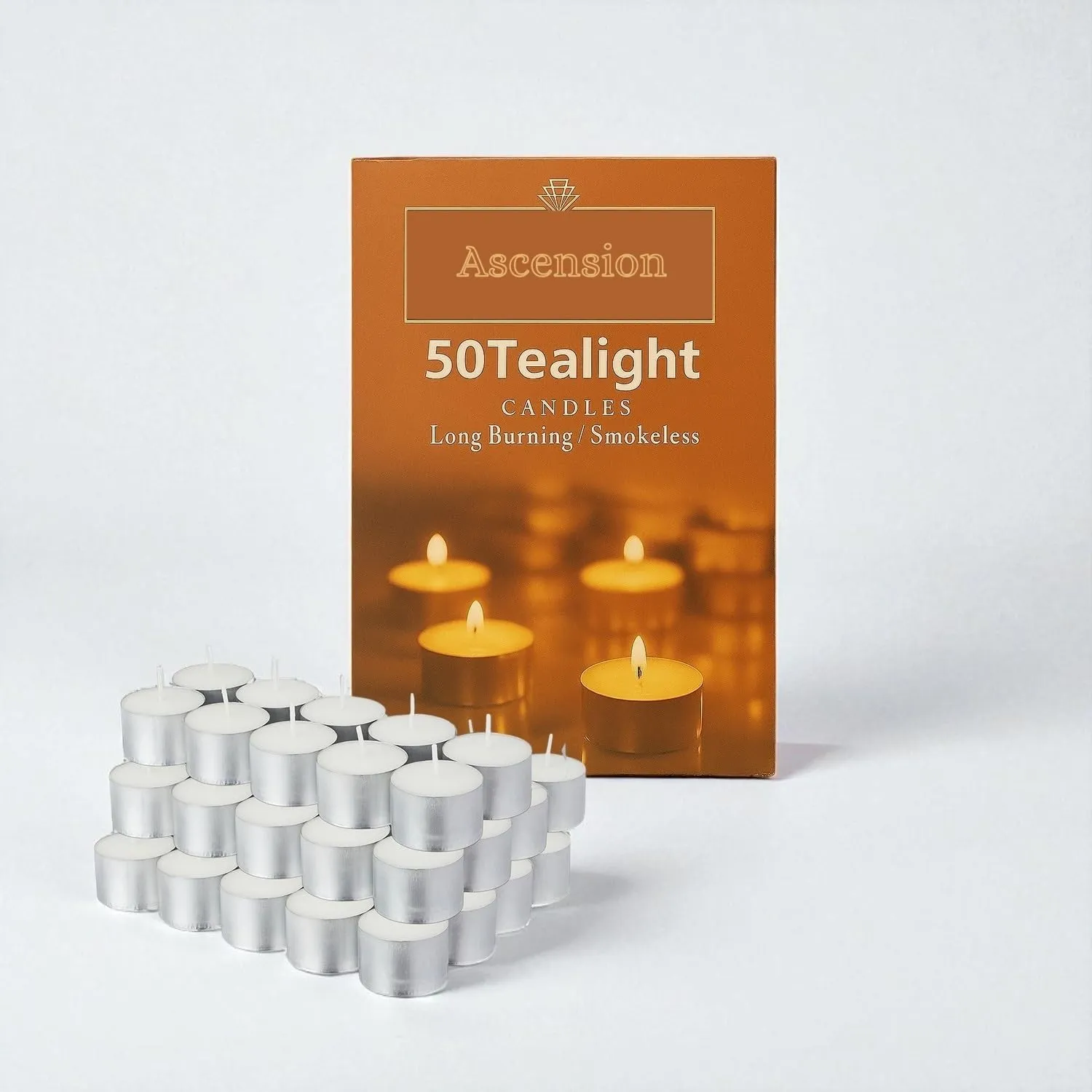 9-Hour Tealight Candles Pack of 50