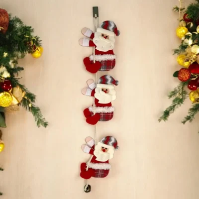 Ascension Santa Claus Snowman Wall Hanging Christmas Hanging Ornaments Xmas Party Decorations Props Christmas Decor Item for Home Office Living Room Xmas Party & Church Decor Gift Item