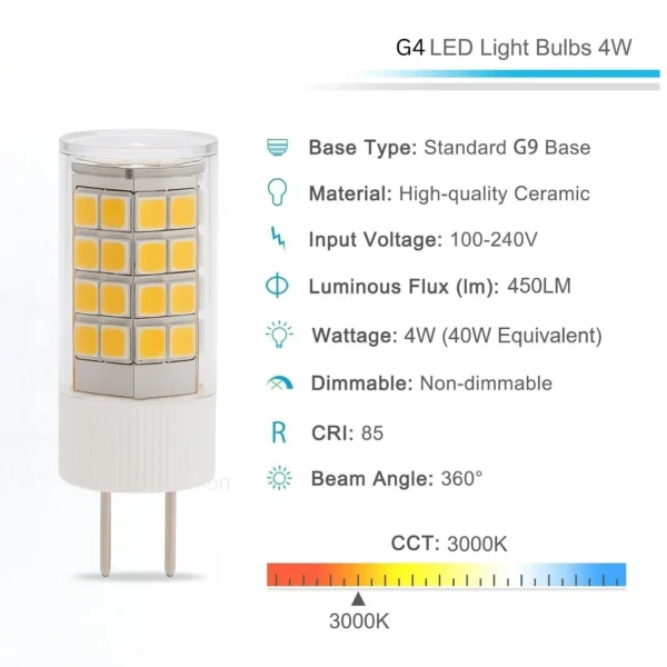 Ascension G4 LED Bulbs Pack of 2 Dimmable