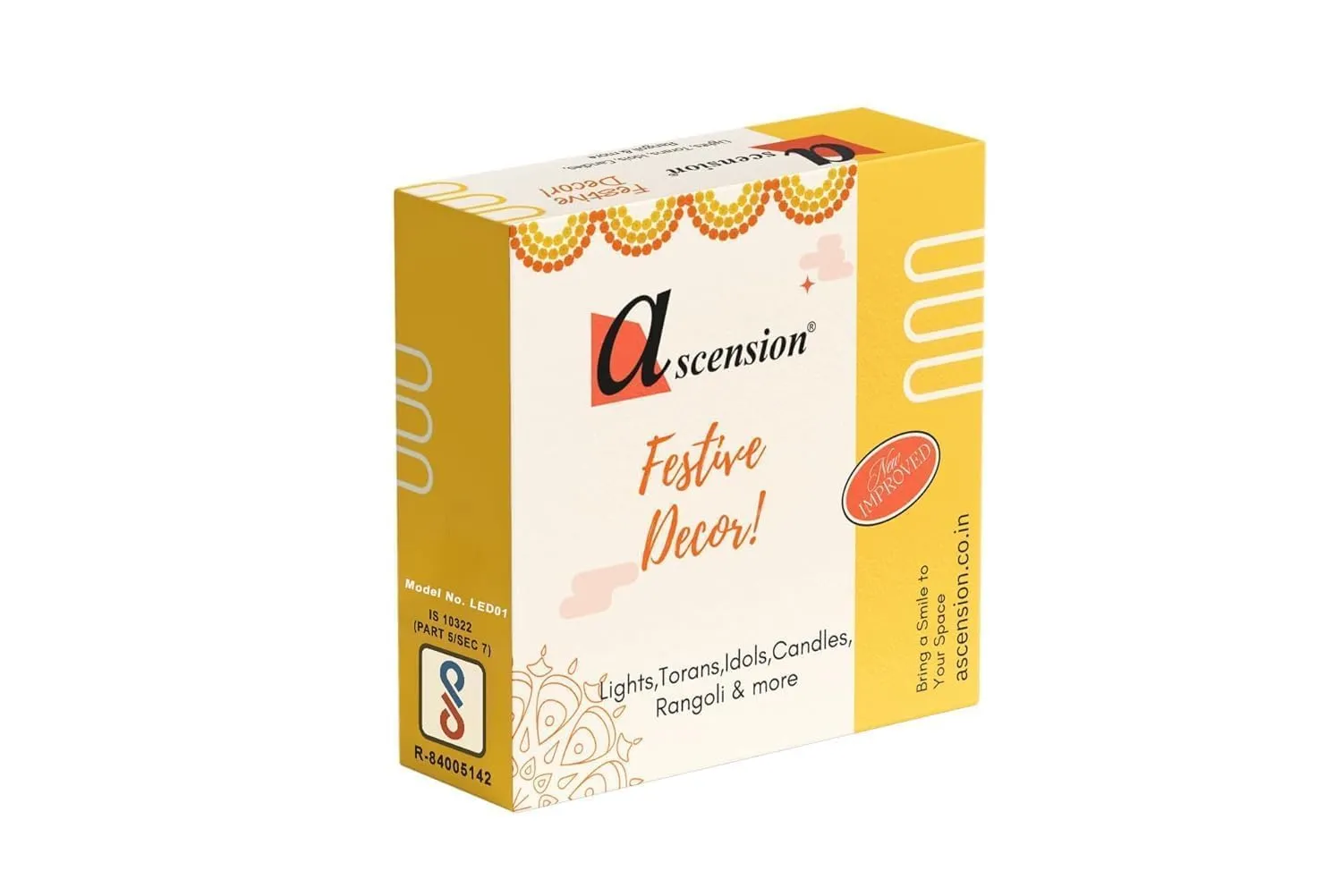 ascension 53 feet 80 LED Serial Blubs String Light for Indoor Outdoor D?cor String Lights for Diwali, Navratri,Party,Ramadan,Christmas Decoration Led Lights for Home Festival Decoration (Multicolor) - Image 4