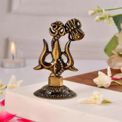 Trishul Om Damru Lord Shiva Idol