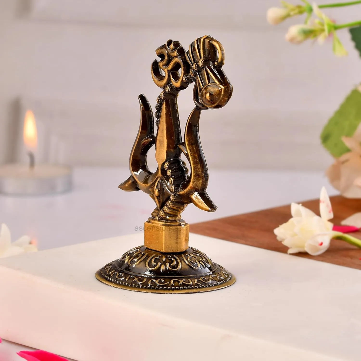Trishul Om Damru Lord Shiva Idol