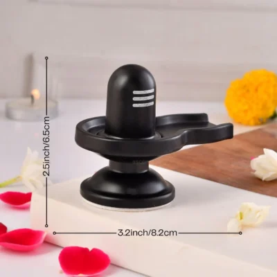Black Metal Shivling Idol