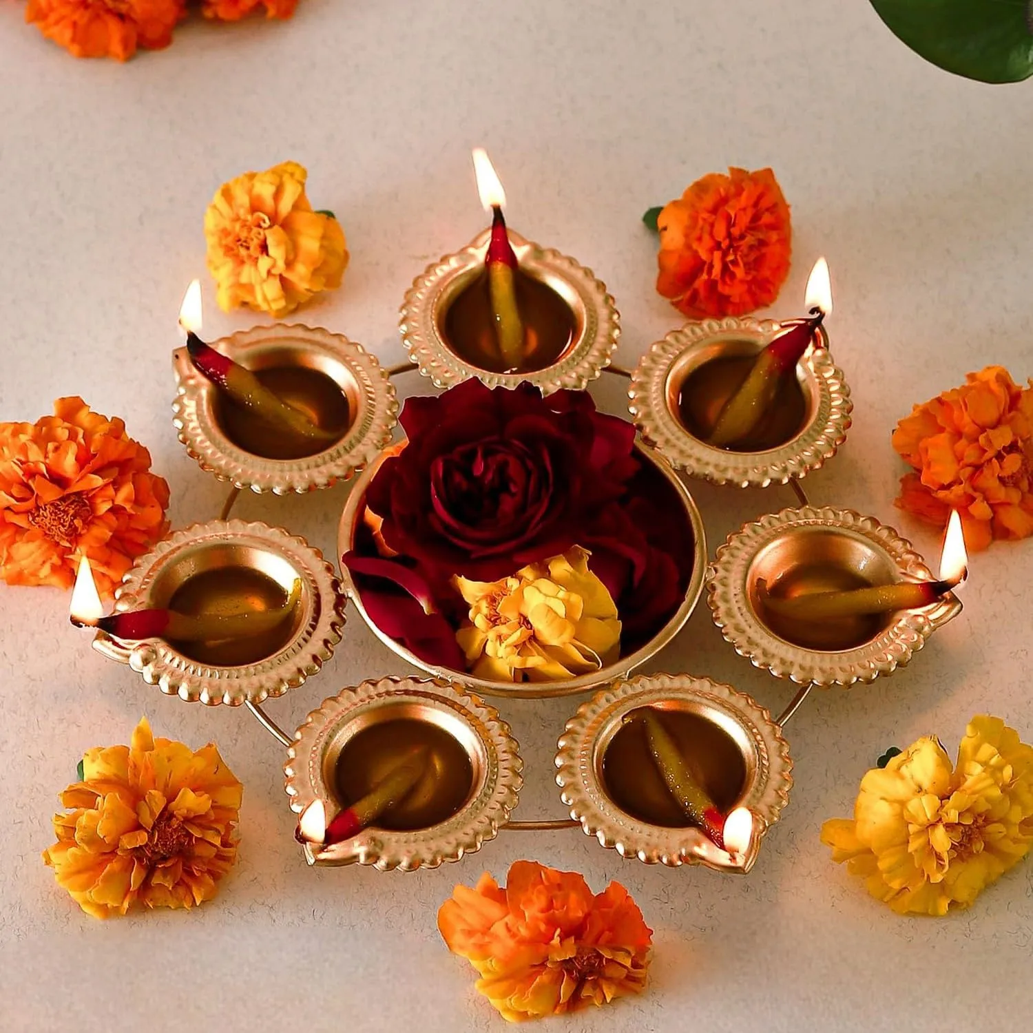 7 Diya Urli Bowl