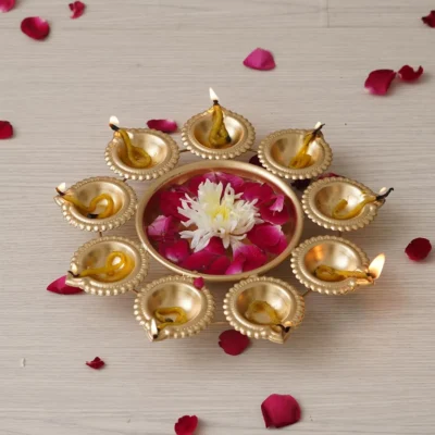 9 Diya Urli Bowl