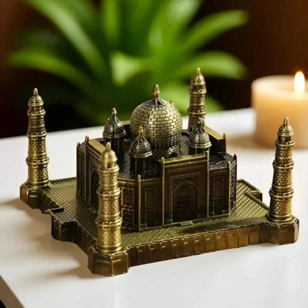 ascension Antique Finish Agra Souvenir Taj Mahal Miniature Showpiece for Study Table Office Desk Living Room Decoration Accessories Souvenir Statue Birthday Gifting Item (Antique) - Image 6