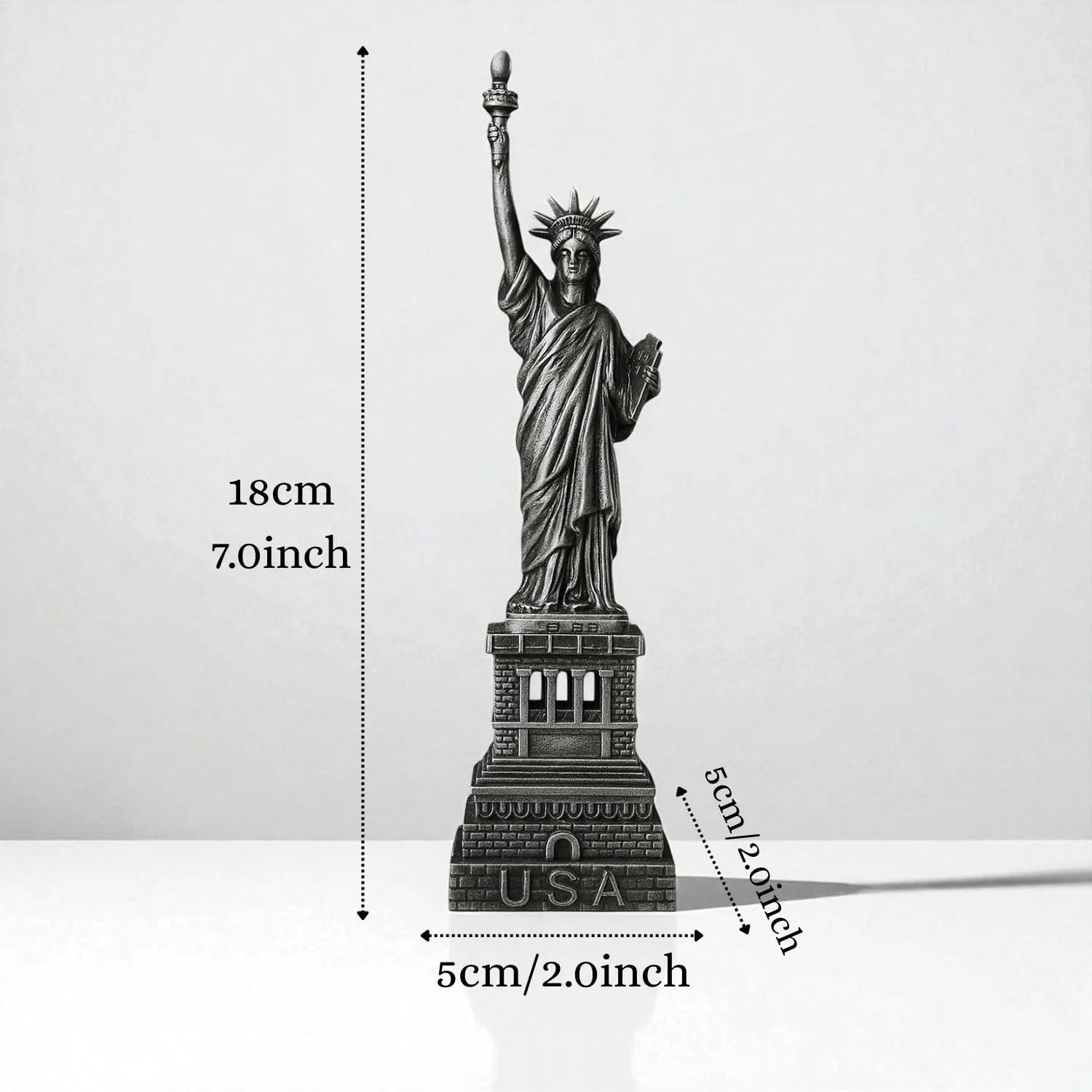 ascension USA World Famous Building The Statue of Liberty for Home Office Living Room Desk Study Table Decoration Accessories Statue of Liberty Miniature Decorative Showpiece Souvenir Model Gift Item - Image 2