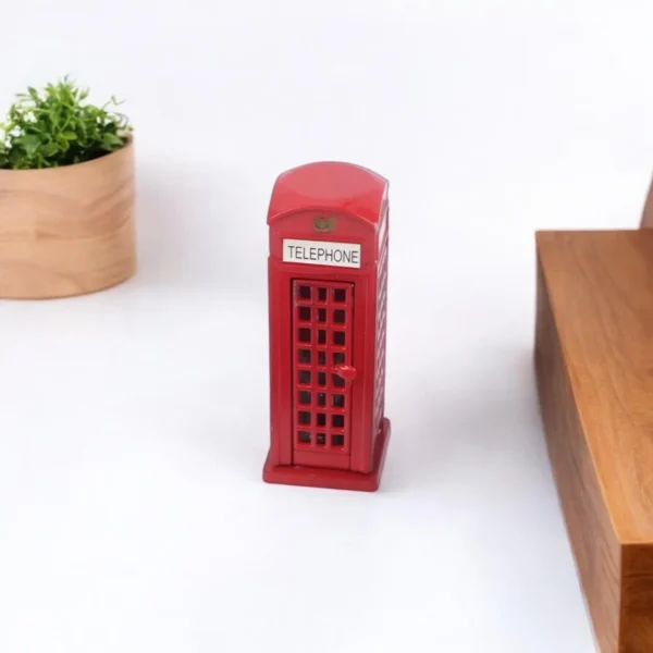 ascension London Red Telephone Booth Miniature | British Style Decorative Showpiece | Collectible Souvenir Gift for Study Table Office Desk Living Room Decoration Accessories & Gifting Item - Image 5