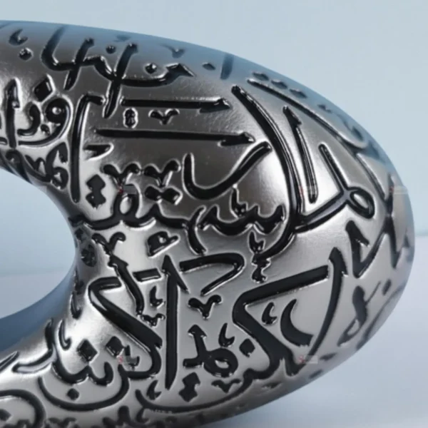 ascension World Famous Building The Museum of The Future Antique Showpiece for Home, Office, Study Table, Desk, Decoration Accessories Dubai Museum of The Future Souvenir Model Gift Item (Silver) - Image 4