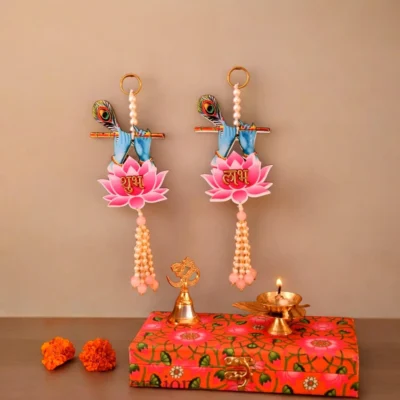 Lotus Shubh Labh Toran With Ghanti