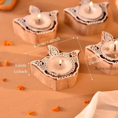 Diya Shape Tea Light Candle Holder