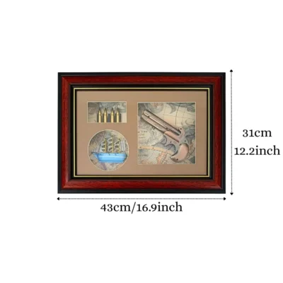 Vintage Pistol & Ship Theme Wall