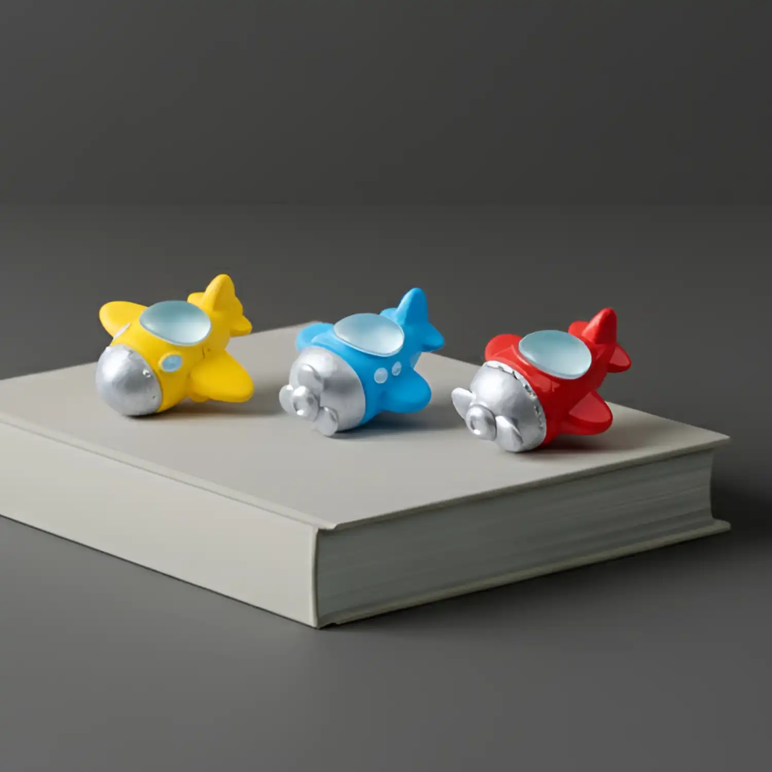 ascension Set of 3 Miniature Airplane Showpiece Perfect for Home Garden and Fairy Gardens Cake Toppers Decoration Unique Gift Idea for Kids Dollhouse Miniatures for Home Decor Kids Gift Item