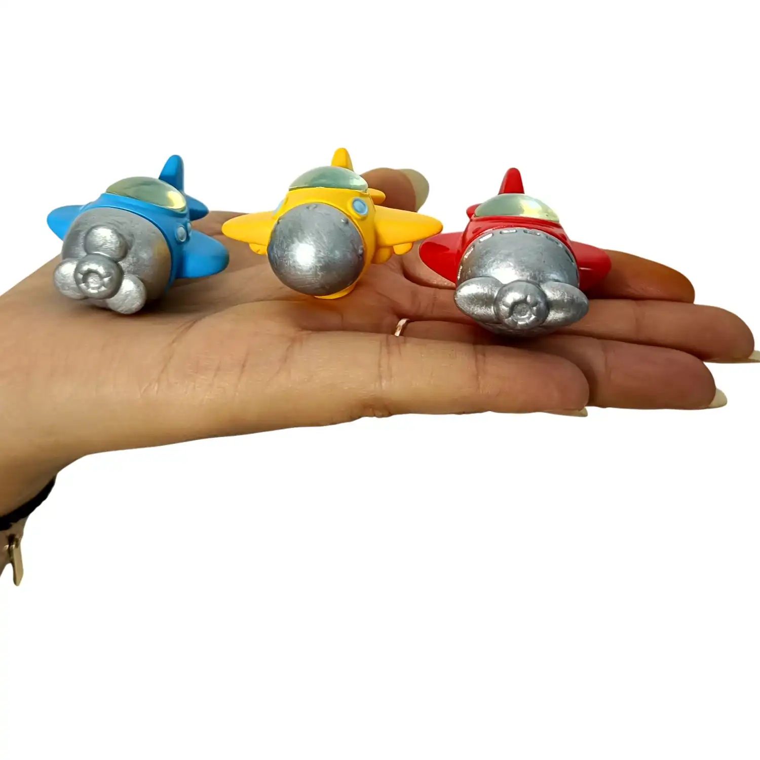 ascension Set of 3 Miniature Airplane Showpiece Perfect for Home Garden and Fairy Gardens Cake Toppers Decoration Unique Gift Idea for Kids Dollhouse Miniatures for Home Decor Kids Gift Item - Image 4