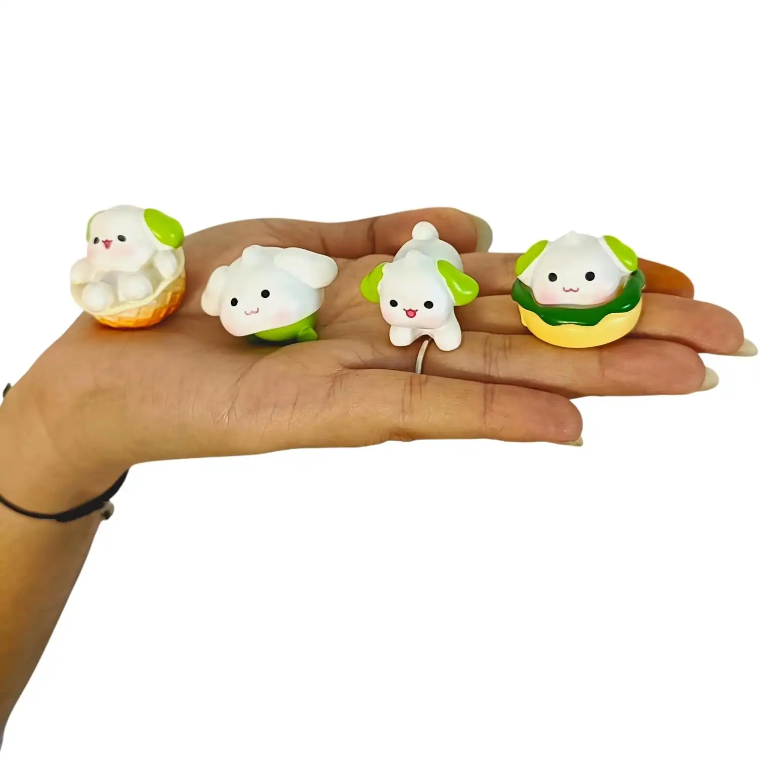 ascension 4 Pieces of Cute Dogs Miniature Set Unique Gifts for Girlfriend Boyfriend Dog Miniature Set for Garden D?cor, Living Room, Office, Restaurant Decoration, Doll House Decor - Image 3