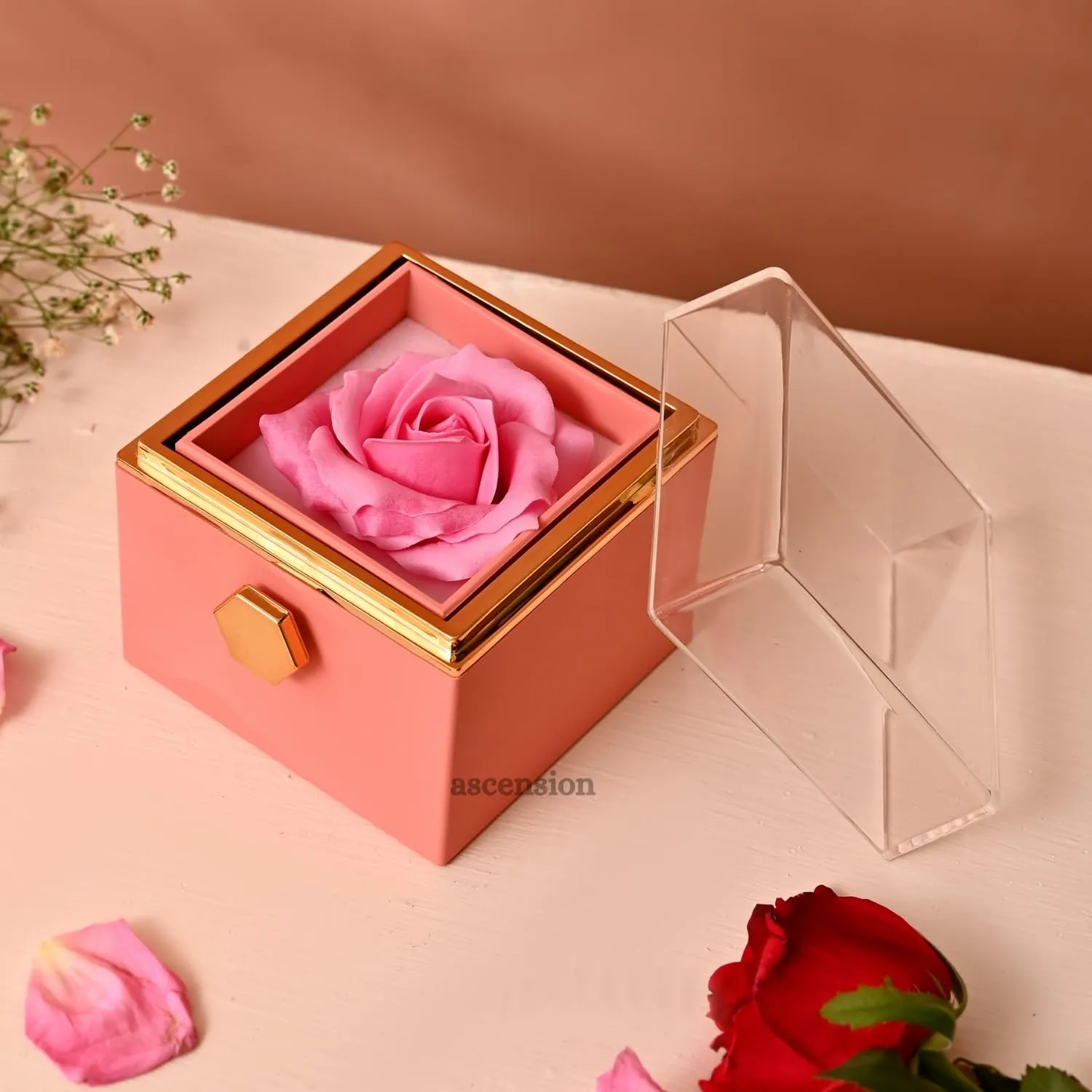 Ascension Preserved Rose Gift Box Pink
