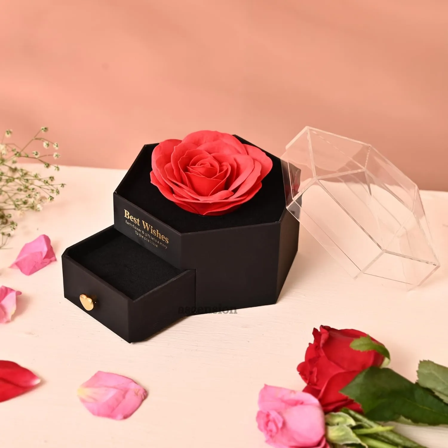 Ascension Eternal Rose Box with Jewelry