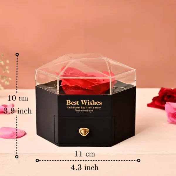 Ascension Eternal Rose Box with Jewelry
